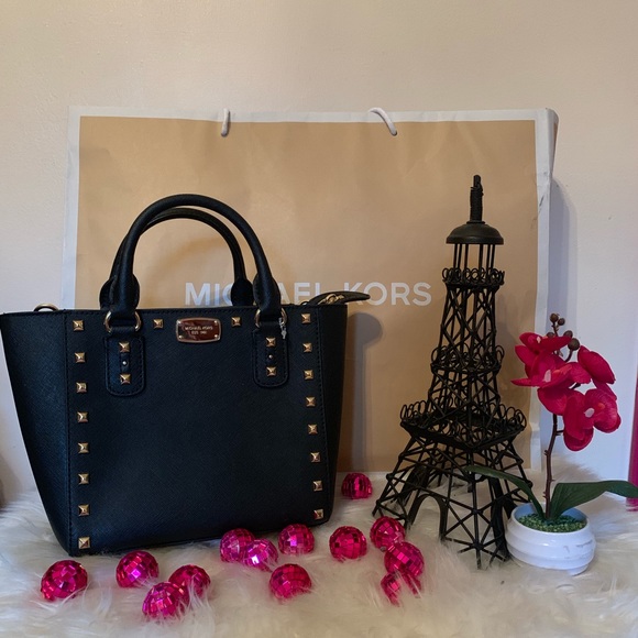 Michael Kors Handbags - Michael Kors Black Studded Crossbody Purse
